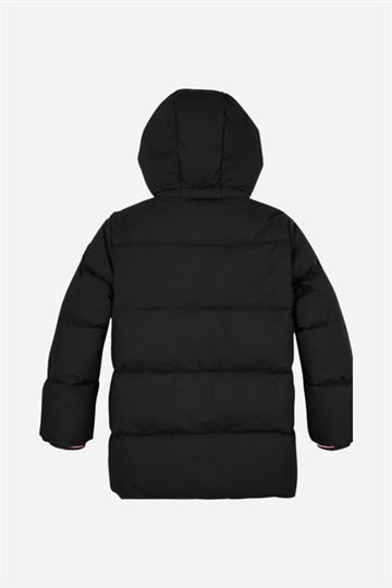 Tommy Hilfiger Monotype Ribstop Puffer Jacket - Black